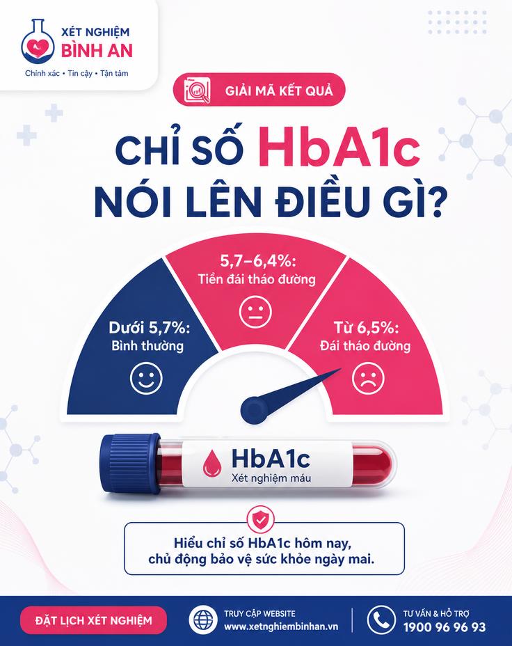 Chỉ số HbA1c nói lên điều gì? — Xét nghiệm Bình An